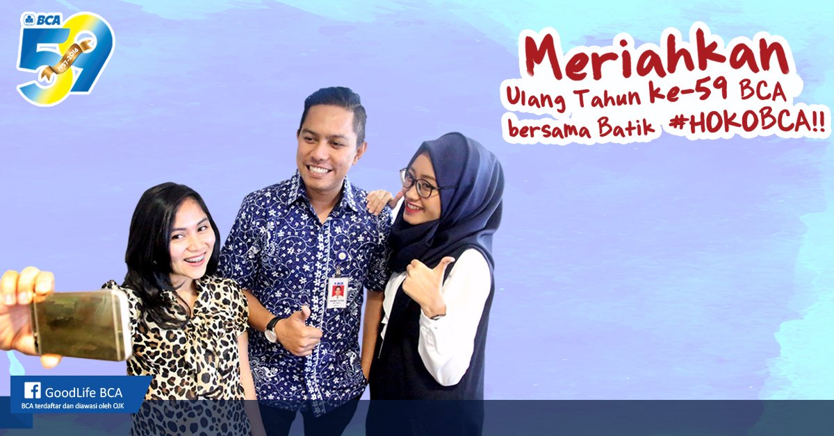GoodLifeBCA's tweet photo. Menangkan hadiah Flazz dan selendang batik #HokoBCA hanya dengan mengikuti ketentuan berikut.https://t.co/e9501cZSzN https://t.co/qGw8anp6aQ