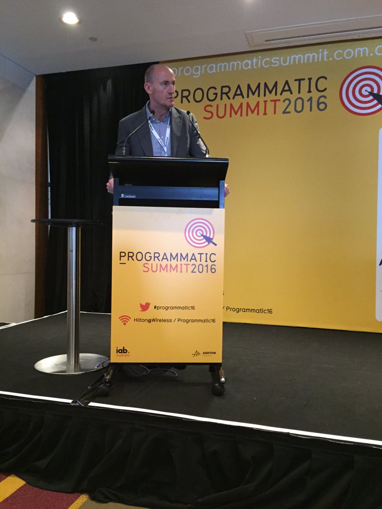 Adslot's tweet image. Our CEO Ian Lowe is moderating our panelists Stuart Bailey @OMD_Aus and Jason Tonelli @StarcomAus #programmatic16