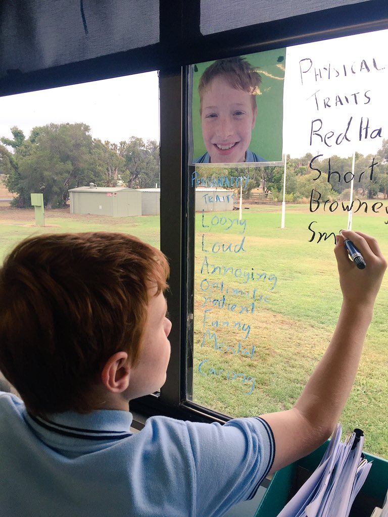 WPS34_2018's tweet photo. Y4,5&6 learners thinking about their own physical and personality character traits #developingcharacters #narratives https://t.co/7Op1lE4jER