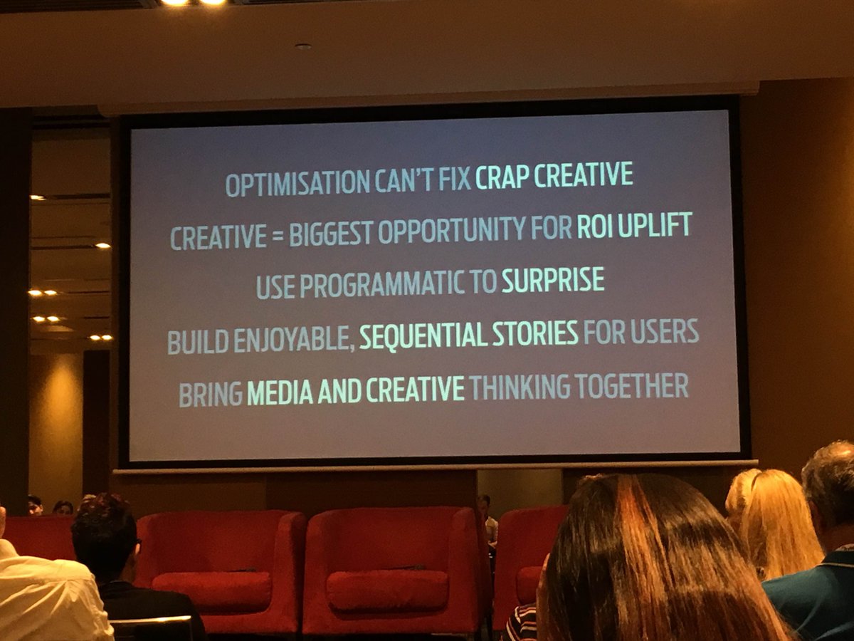 CadreonAU's tweet photo. "The single biggest opportunity for ROI uplift lies in the creative" - https://t.co/xtscyP2Eth #programmatic16 https://t.co/SnDWt0B7ZH