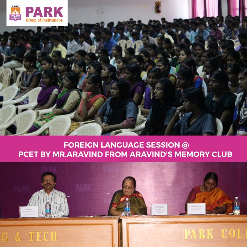 TweettoPark's tweet photo. Foreign Language Session @ PCET by Mr.Aravind from Aravind's Memory Club! https://t.co/ukvgSmTzix