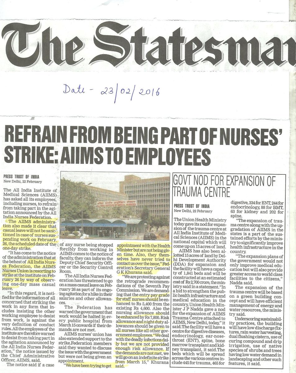 All India Nurses Fed tweet media