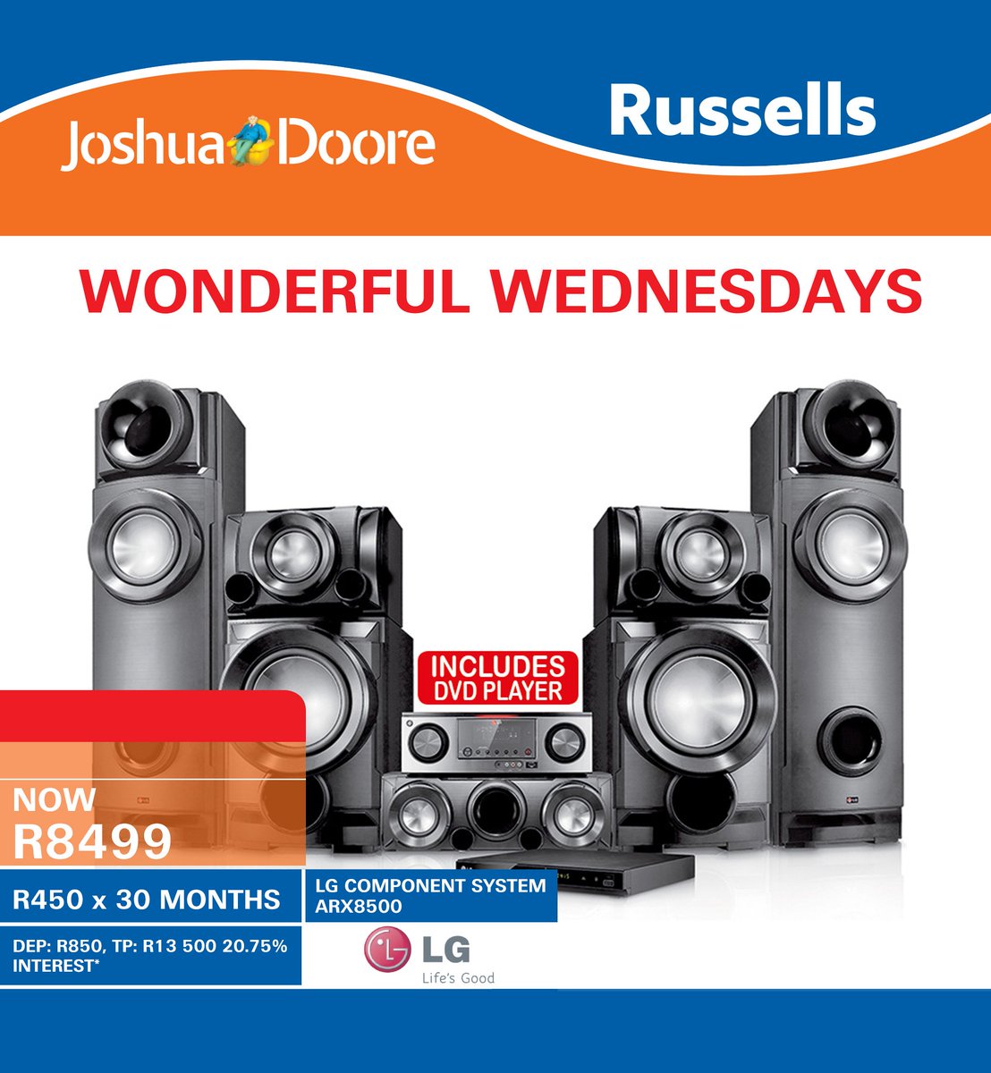 Get the best quality sound with this  LG ARXB500 COMPOENT SYSTEM! Catalogue here: bit.ly/1XVxdb9
