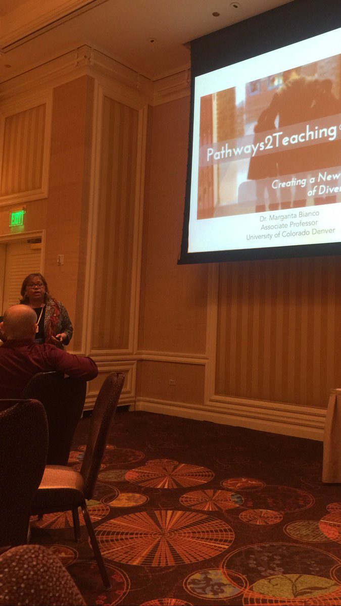 MargaritaBianco's tweet image. Diversified Teacher Workforce TAG Presentation discussing Pathways2Teaching @AACTE #AACTE16 @P2Teaching @CUDenverEd