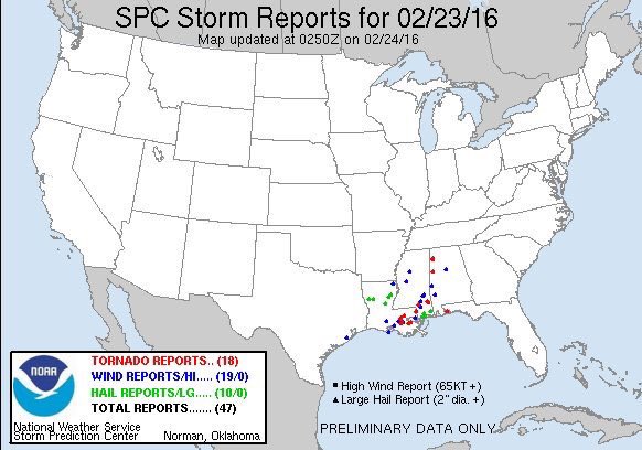 picazomario's tweet photo. 18 #tornados han recorrido el sudeste de #EEUU durante las últimas horas #Luisiana #Alabama #Mississippi #Florida https://t.co/SZOHmQoBDt