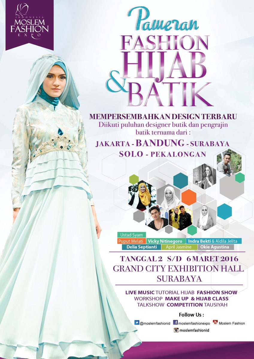 Soon! Pameran Fashion Hijab &amp; Batik <a href="/GrandCitySBY/">Grand City Surabaya</a> Exhibition Hall, 2-6 March 2016