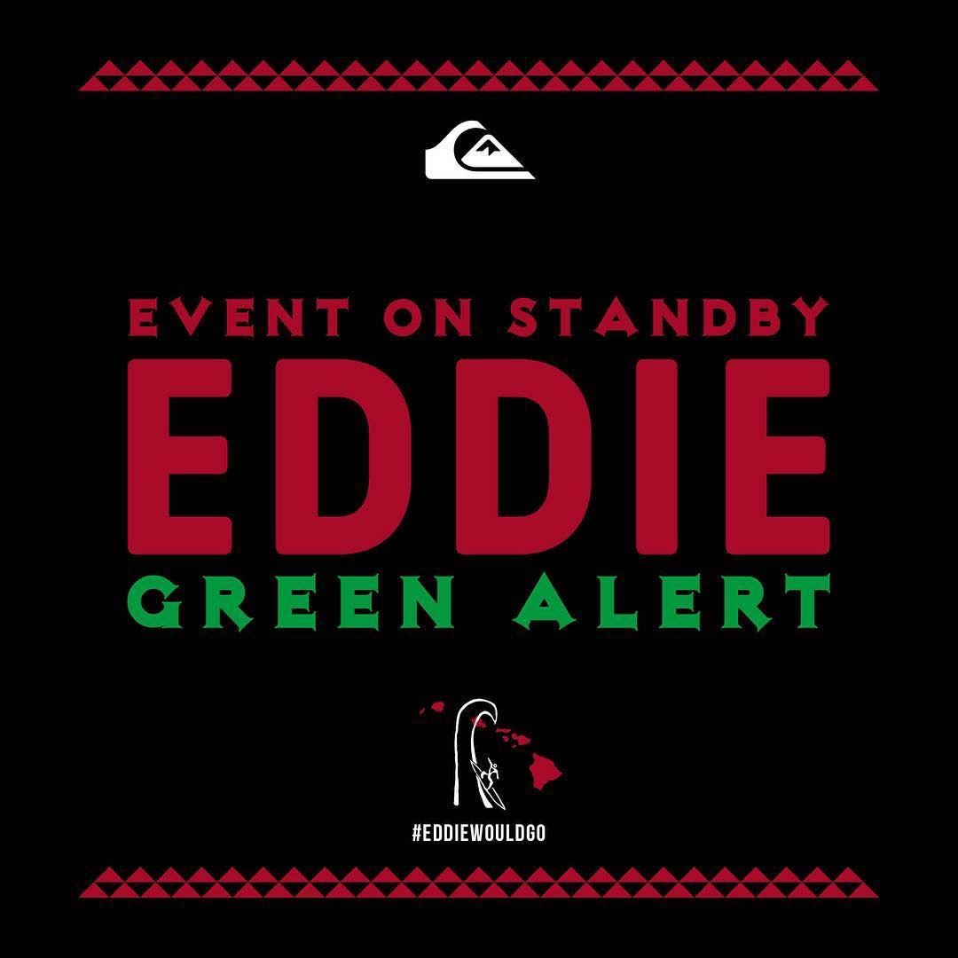 Quiksilver_SA's tweet photo. The 31st Eddie Aikau Invitational has officially been green-lit for Thurs. The Bay will call the day. #EddieWouldGo https://t.co/pjZH0EL0IO