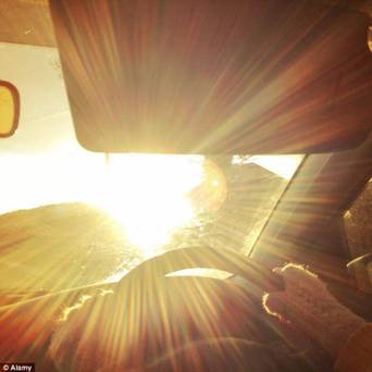Don't forget the sun glasses - danger low sun #road safety
