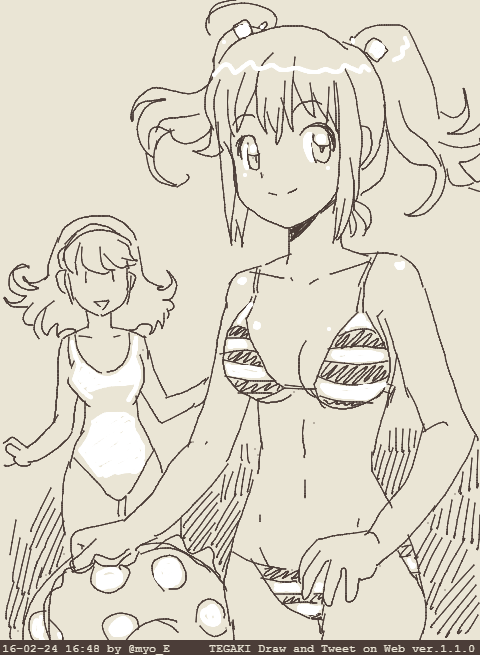 みずぎ #tegaki_dt 