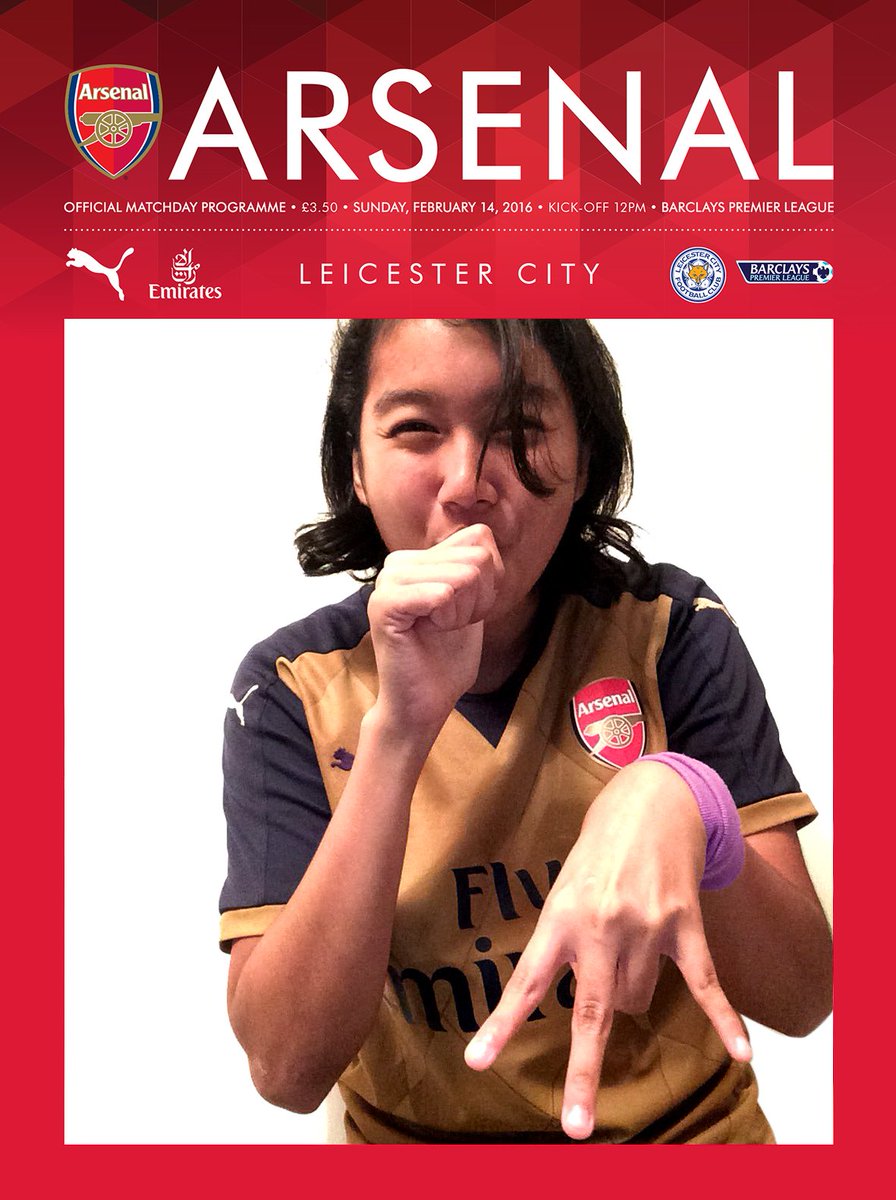 Arsenal's tweet photo. Congratulations @KosAssh - you are the winner of our #AFCCoverStar competition. This is on its way to you... https://t.co/nQoPO8H8TL