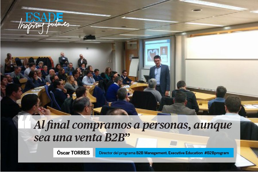 Esade's tweet photo. #B2Bprogram: un nuevo programa de @ESADEexed que combina teoría y debates en clase https://t.co/VqrE7kzCIh https://t.co/xl6PfcgUWJ