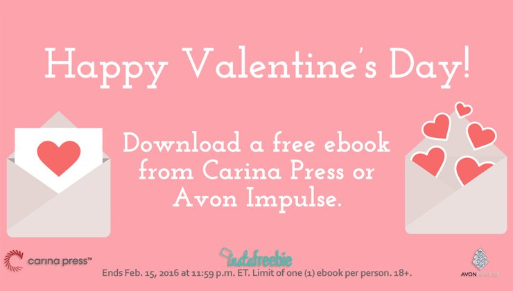 FREEBIE ALERT! Get a free ebook from <a href="/avonbooks/">avonbooks</a> or <a href="/CarinaPress/">CarinaPress</a>! Learn More: bit.ly/1KJ34Ls