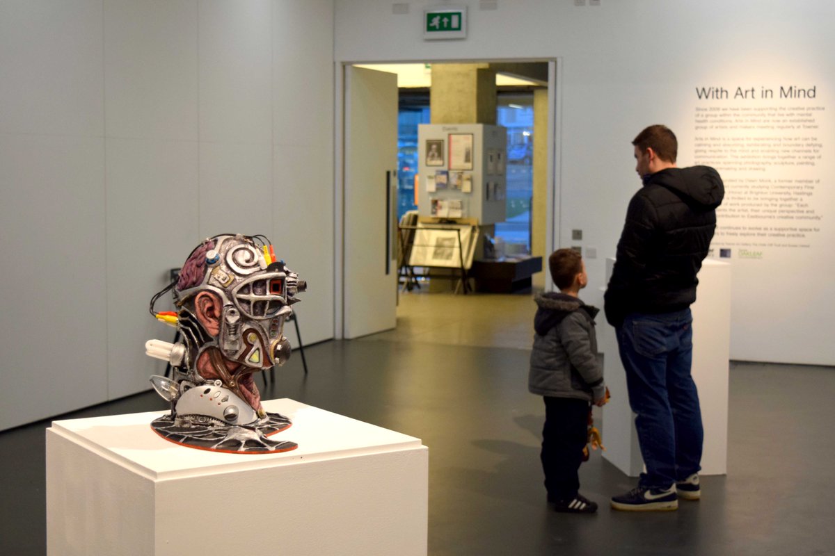 TownerGallery's tweet photo. Last night's opening of With Art in Mind @SussexOakleaf #ChalkCliffTrust here until 6 March https://t.co/WRhZbeZsR2 https://t.co/dJTDLmvLRt