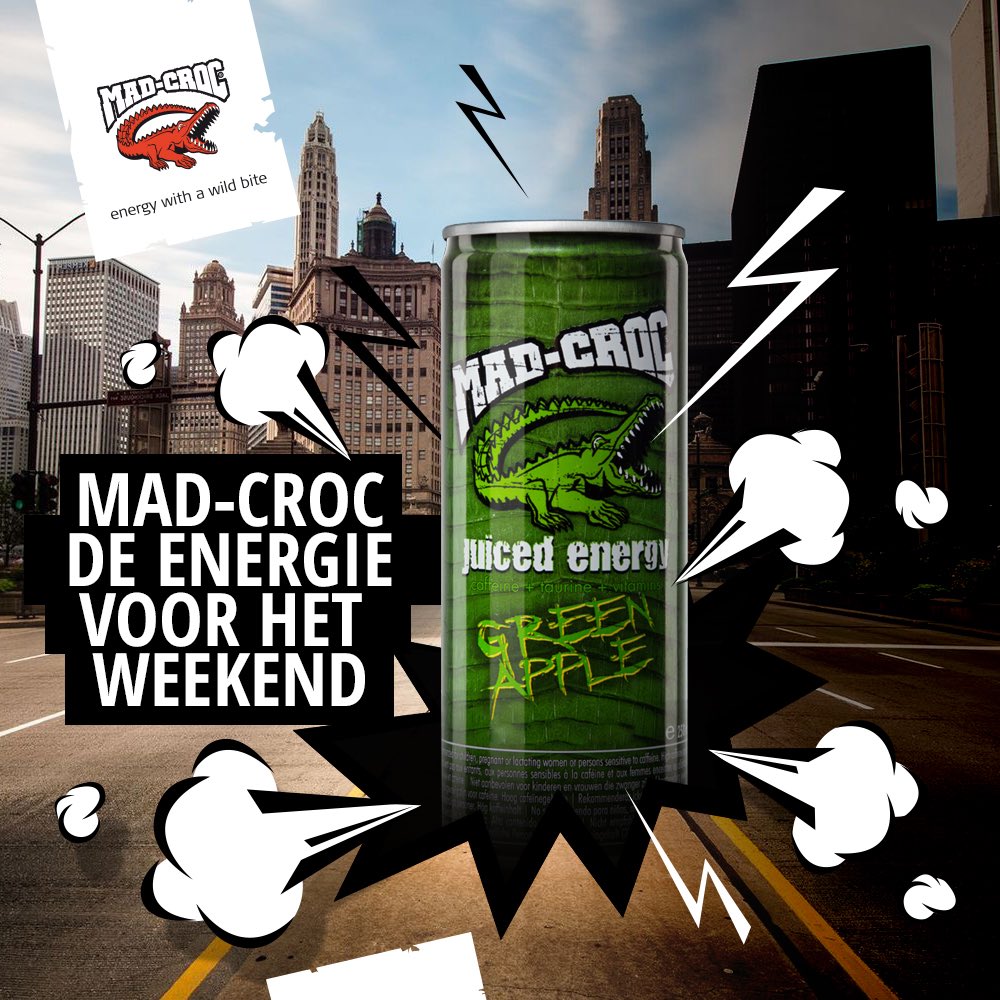 Ben jij al klaar voor het weekend? #mymadcrocmoment #weekend #party #friends #energydrink #madcroc