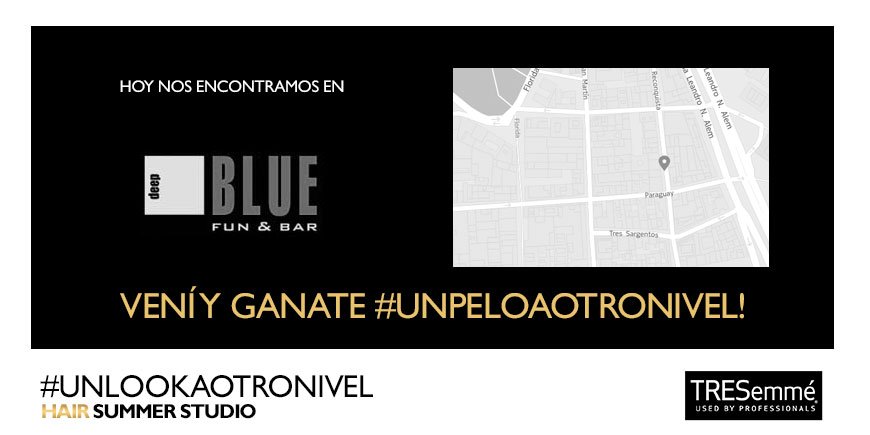 TRESemmeARG's tweet photo. Vení hoy a #TheKilkenny, #DownTownMatias, #DeepBlue, #TheTempleBar y ganá #UnPeloAOtroNivel en el #HairSummerStudio https://t.co/EouzO3k0RI