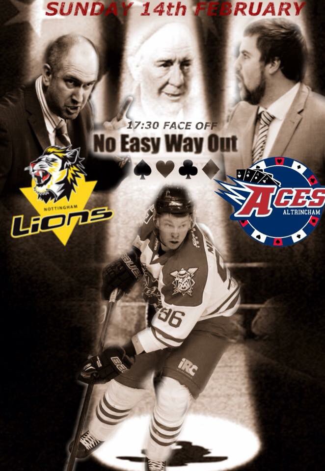 AltyAces's tweet photo. ACES VS @_TheLionsPride this Sunday 17:30 @Altrincham_Rink adult £6 Child £3 @Mcr_Storm season ticket Free https://t.co/jddO8dVReJ