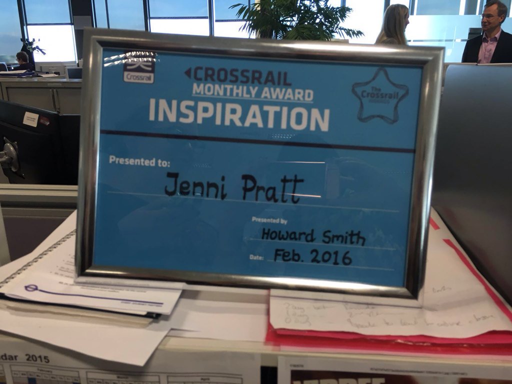 JenniP_123's tweet photo. It's amazing the effect a bit of recognition can have on morale https://t.co/y2HnHREmJU
