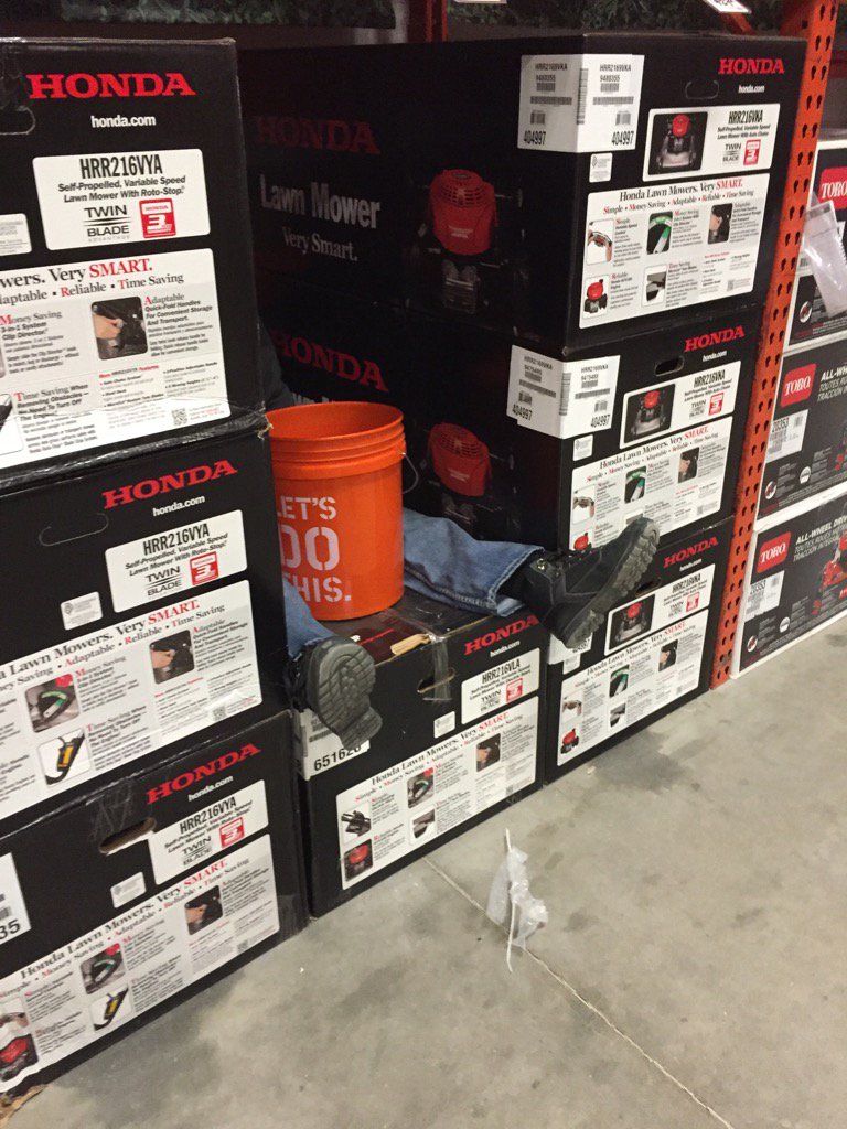 JeffRupertTHD's tweet photo. Not sleeping! Securing mowers at 1246!!! @VickyViklyn @BradDiLeo @dittenhoeferHD @RivazfarAhmad https://t.co/yhc3qgrzDL