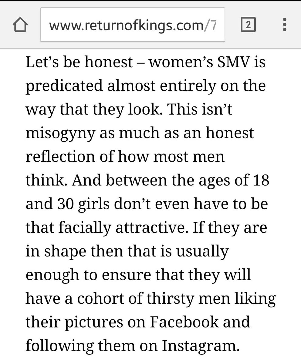 TakedownMRAs's tweet photo. "Remember, it's not misogyny if MOST men think it" - MRAs 
#SexualMarketValue 😒 https://t.co/YVoXoOMeN7