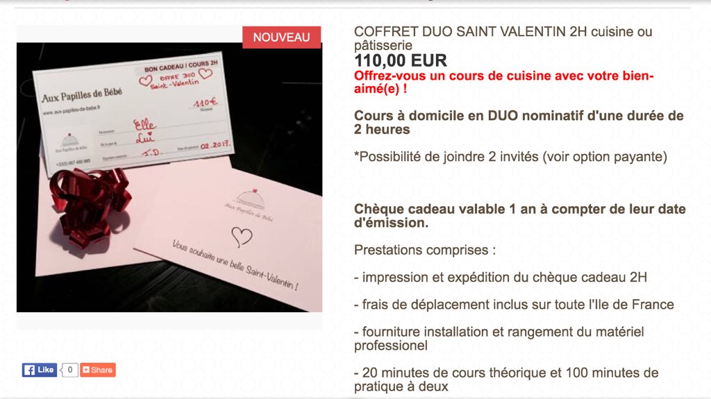 APDBB's tweet image. ❤️J-2 avant la fête des amoureux !#SaintValentin 

Faites-vous plaisir à deux...

aux-papilles-de-bebe.fr/apps/webstore/…