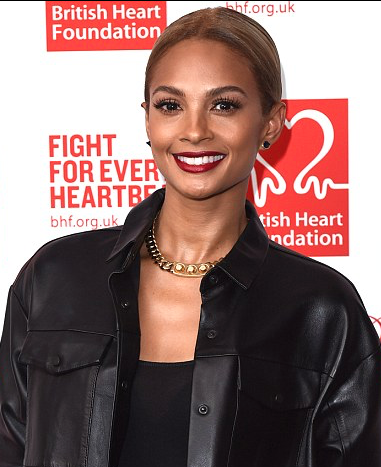 CapitalHair's tweet photo. Alesha Dixon attends the #RollOutTheRed event with a middle parting and red lippy - great look for her! https://t.co/kUqVVjb53F