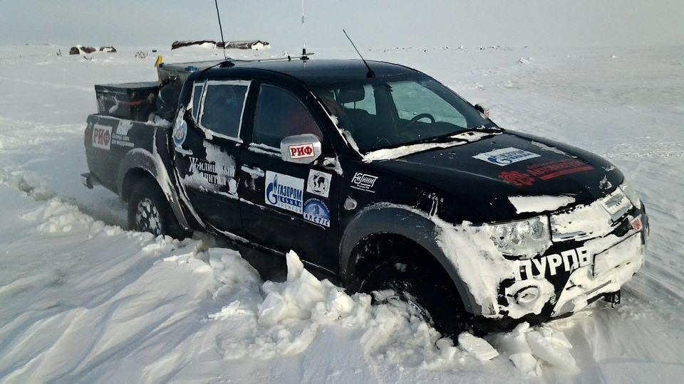 Александр Еликов на #Mitsubishi #L200 отправляется в экспедицию "Великий Северный путь". #надежно #mitsubishirussia