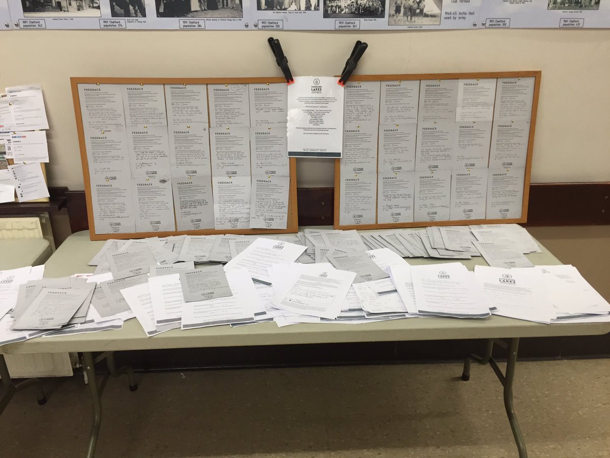 Thanks to everyone who showed up yesterday at our public consultation, we have hundreds of feedback forms #chelford