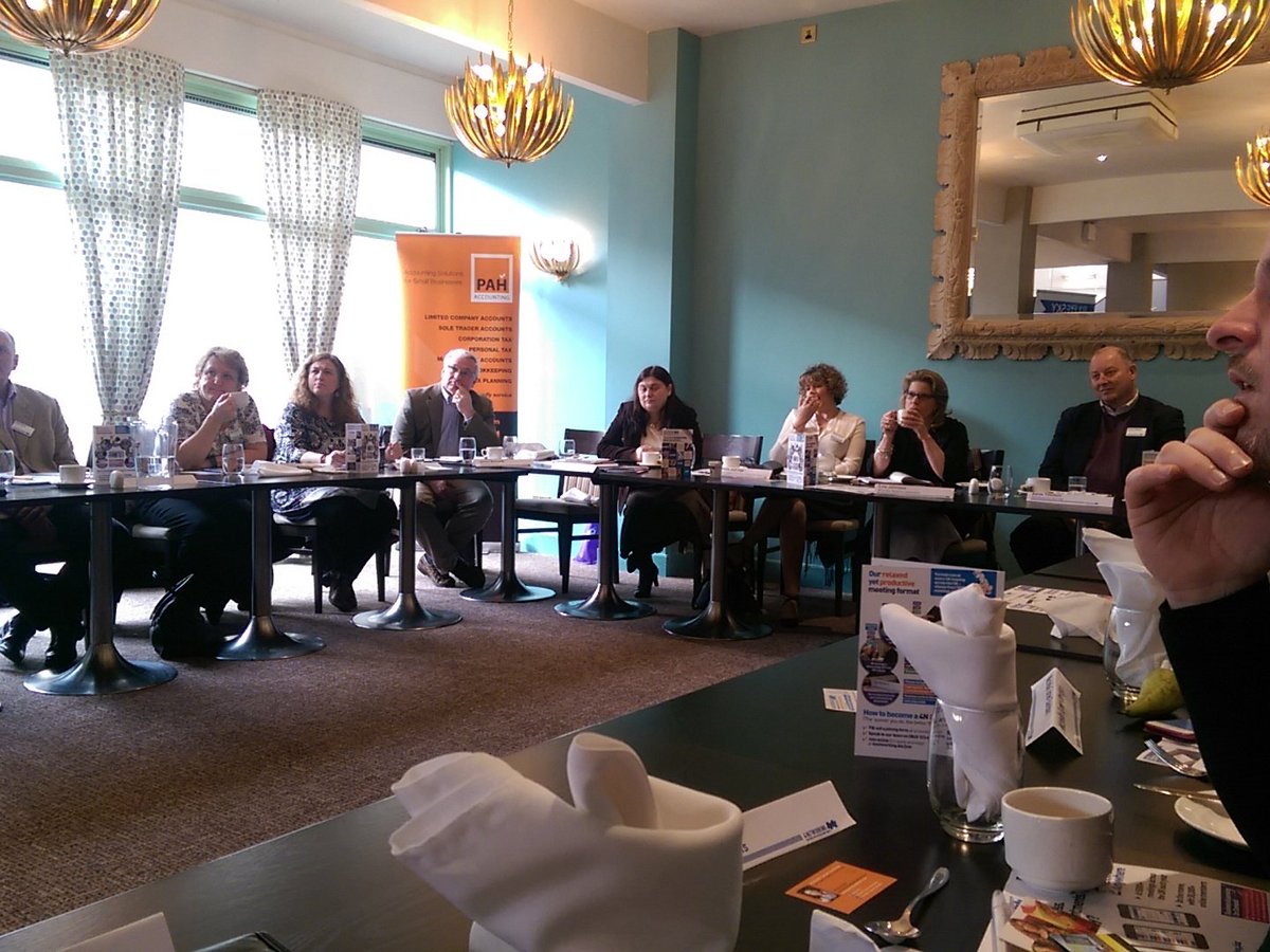 Swindon4N's tweet photo. An engaged audience for #4N and @NoRedBraces  4sight. Good to see the @PAHAccounting  banner in the background 😊 https://t.co/6ijBUNs4jx