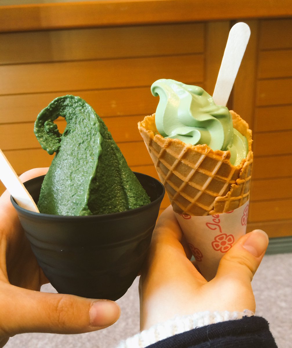 Sa04Love's tweet photo. しゃぶ菜うめーっけ😋
茶蔵の超プレミアム抹茶ジェラート濃過ぎた🍵 https://t.co/gcqDACG0Vm