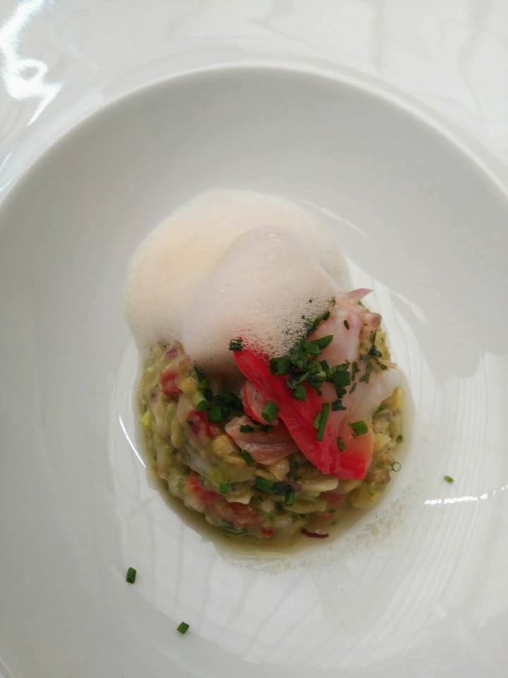 Ceviche de concha fina y aire de cítricos
Menú especial de #SanValentín2016
 #CastillodelMarqués