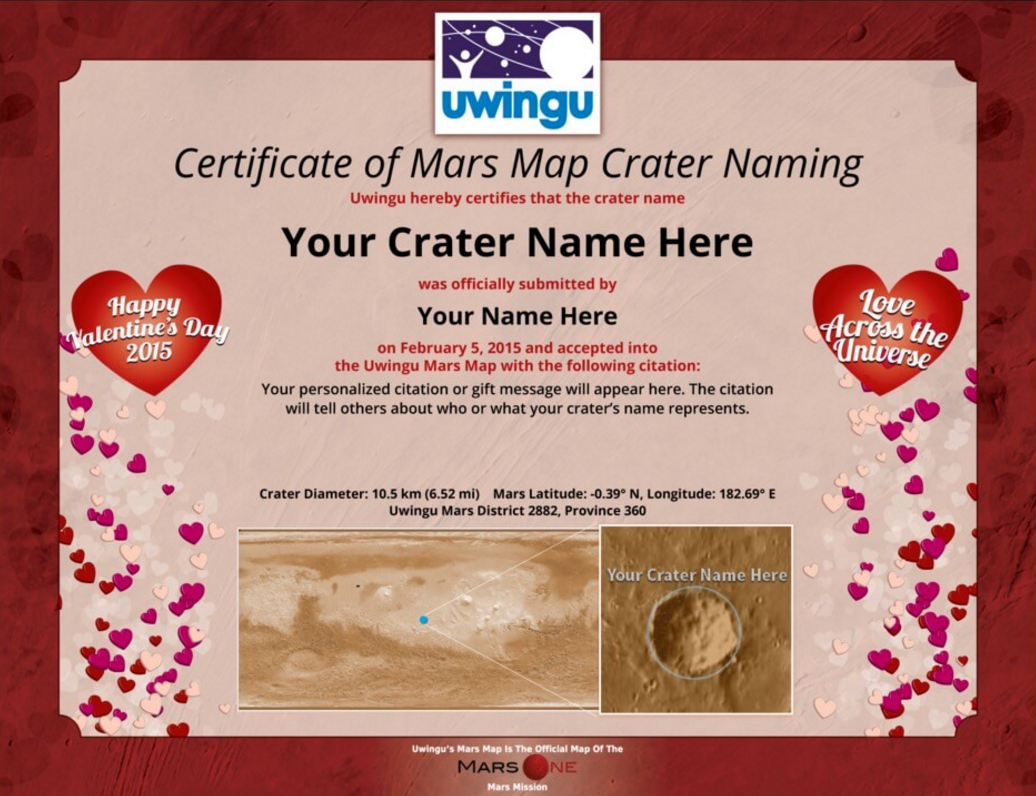 Mars One Thanks To Uwingusky You Can Name A Crater On Mars After Someone Special For Valentines T Co Ohwndmw9i2 T Co Yaopiwc2pv Mars One Thanks To Uwingusky You Can Name A Crater On Mars After Someone Special For Valentines T Co Ohwndmw9i2 T Co Yaopiwc2pv