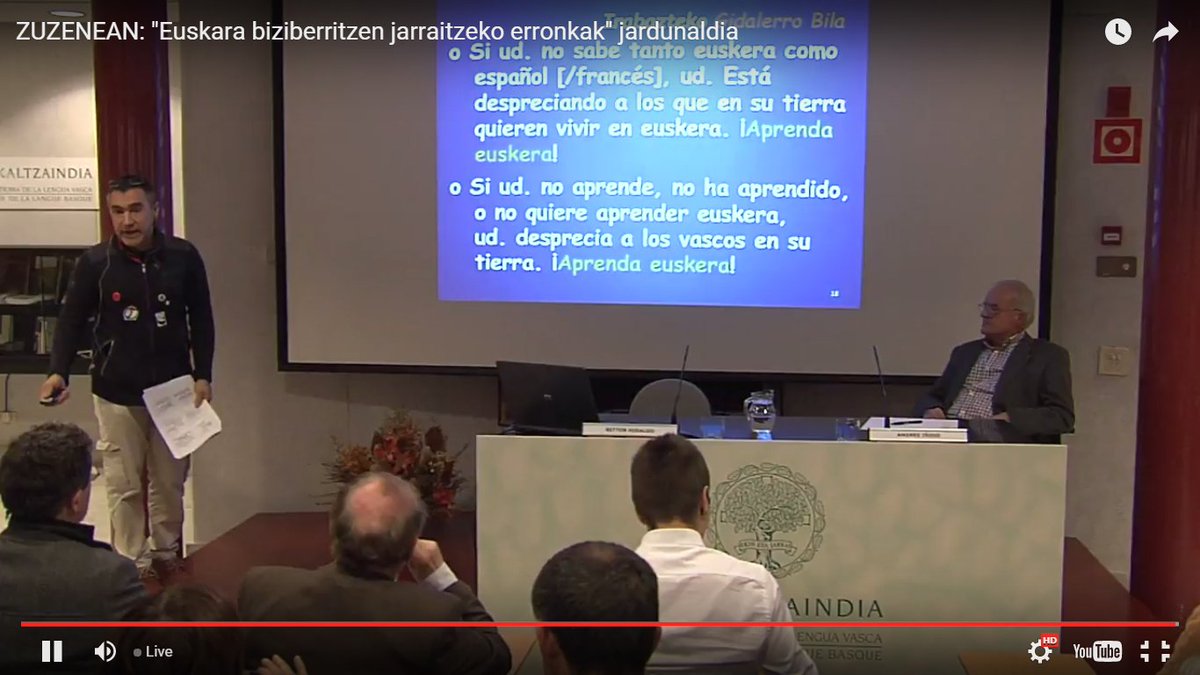 Argiago ezin: "Erdaldunen betebehar demokratikoa da euskara ikastea. Bestela ez dago demokrazia linguistikorik"