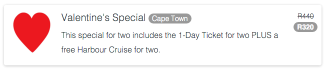 CapeTownRedBus's tweet photo. Roses are red and so are our buses! Hop on with us for a #RedBusValentine this Sunday with our special ticket <3 https://t.co/c3arQjqxDx