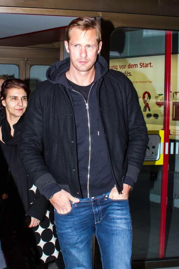 #Alexander Skarsgard arriving for #Berlinale 02/11/16