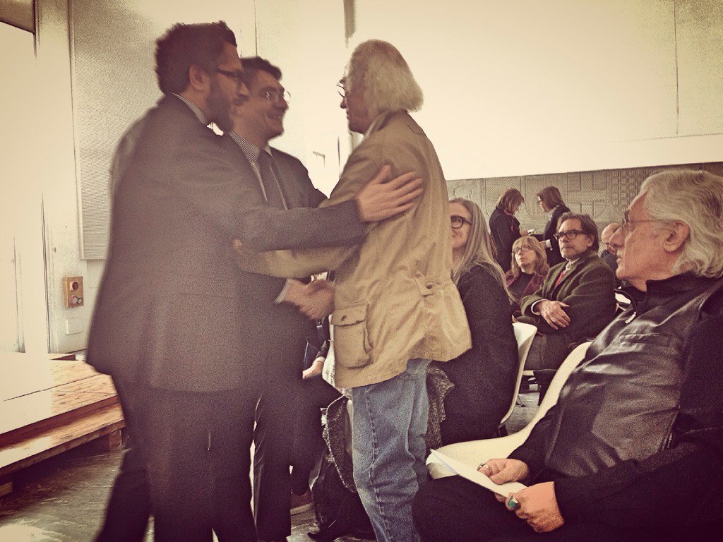 Con #Christo per presentare la grande mostra che si terrà a Santa Giulia dal 7 aprile al 18 settembre