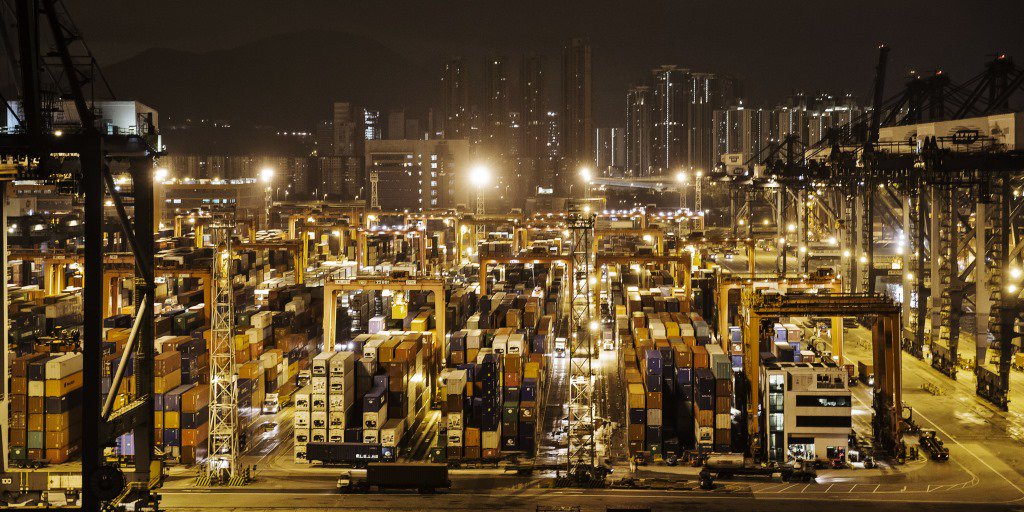 business's tweet image. Shipping companies are all at sea after growth slows bloom.bg/1SKYLlZ