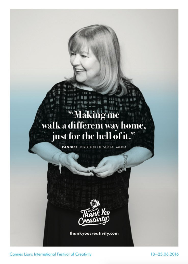 CannesPalais's tweet image. Les @Cannes_Lions disent merci à la créativité av la nouvelle campagne Thank you creativity bit.ly/1KHc5EL