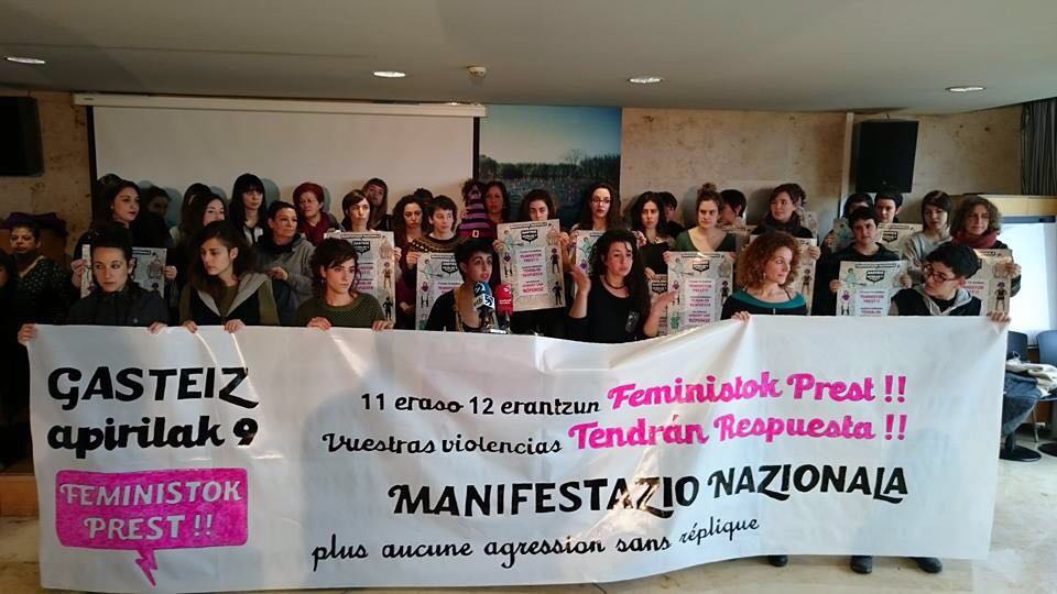 ehbfeminista's tweet photo. Apirilaren 9an  mugimendu feministaren manifestazio nazionala gasteizen! 11 eraso, 12 erantzun! FEMINISTOK PREST!! https://t.co/a6EdpFIlDB