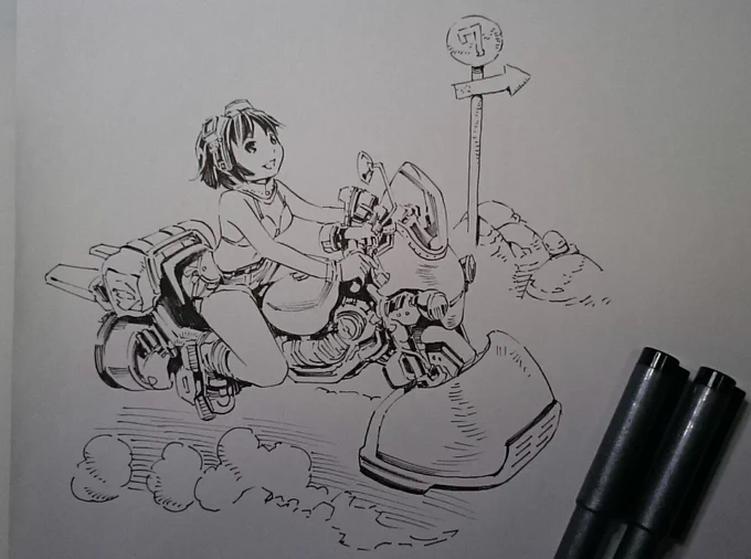 今日のコピックマルチライナーらくがき 