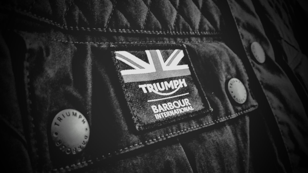 Triumphswindon's tweet photo. The Spring/Summer 2016 Clothing is now in store, featuring the EXCLUSIVE Barbour International Black Quilted Jacket. https://t.co/XdJTqsRWl3