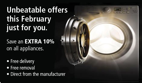 Perkz_eb's tweet photo. Save an EXTRA 10% on Hotpoint &amp; Indesit with #perkz during February. Free delivery and removal too! https://t.co/jbjvkH0PPl