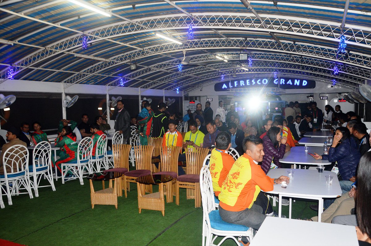 OCSAG2016's tweet photo. Cruise on the Brahmaputra! #ChefdeMissions #SouthAsianGames2016 #tikhor https://t.co/zHhRKlIt0F