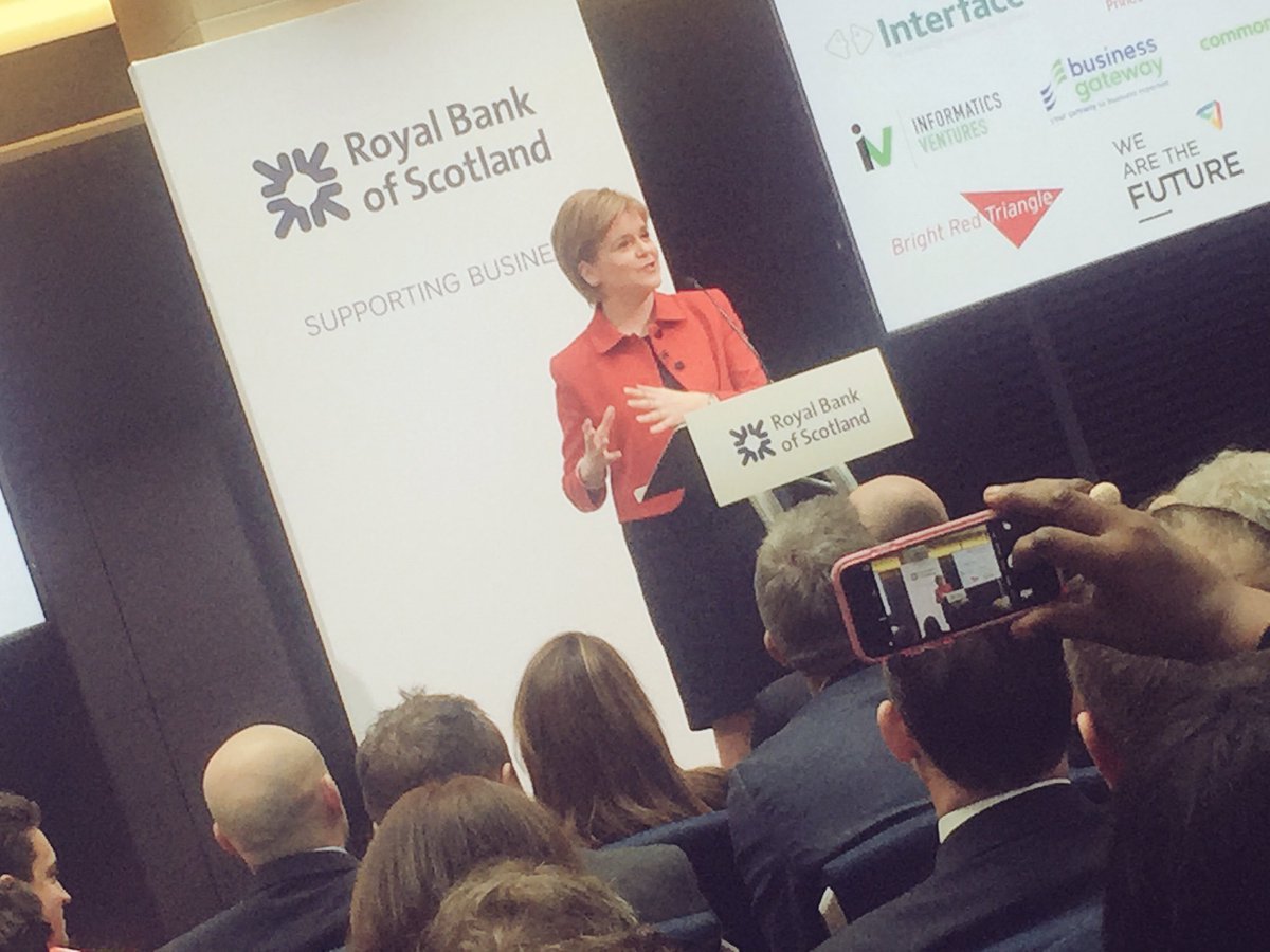 'This is a country with ambition, people who want to innovate & be entrepreneurial' @NicolaSturgeon #GoDoEdinburgh