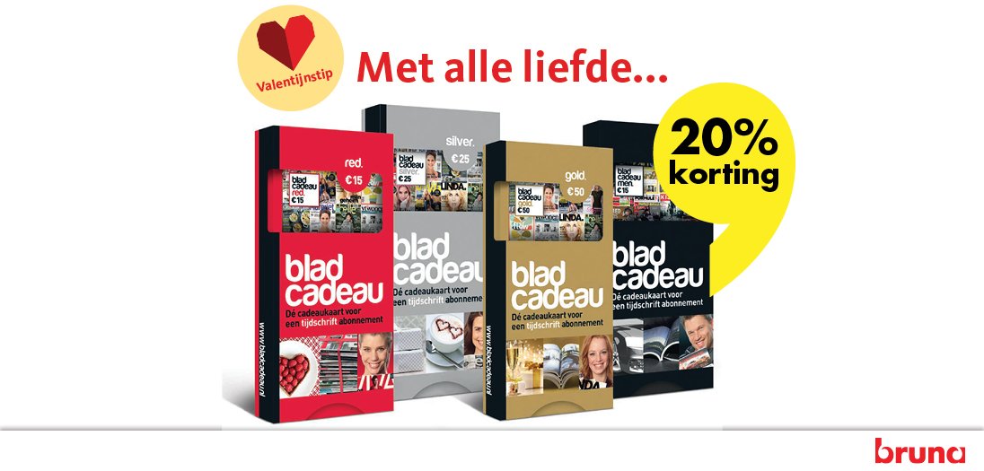 Verras je lief met <a href="/BladCadeau/">BladCadeau</a>! Nu voor een verrassende prijs: bit.ly/BlCadVal16 #Valentijnsdag