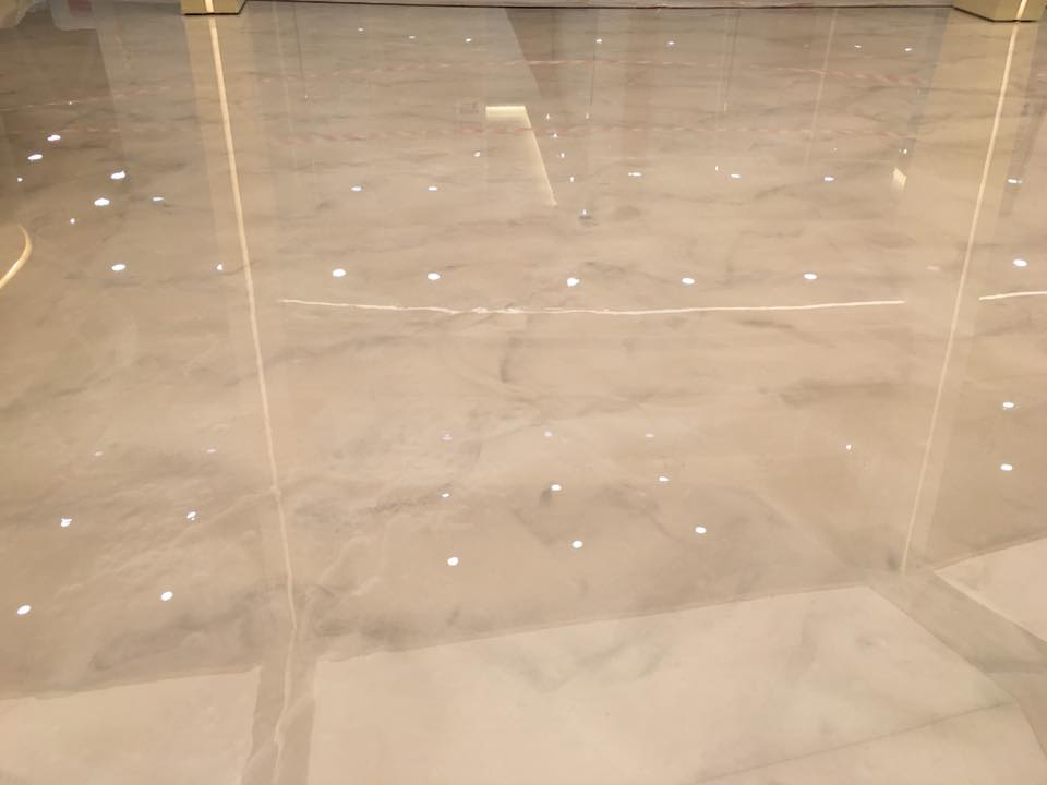 EleKtaResine's tweet photo. #Rivestimento del #pavimento di una #struttura a Dubai. #Colata effetto marmo con #Resina #Elekta F5000. Well Done! https://t.co/qALeRjrI1J