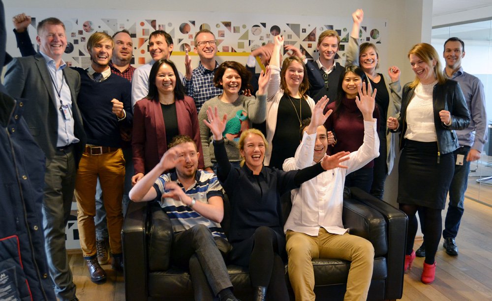 Her er den finfine gjengen i Gründerhuset <a href="/srbank/">SpareBank 1 SR-Bank</a>. Nå jakter vi nye folk med gode ideer: bit.ly/1PqVd3S