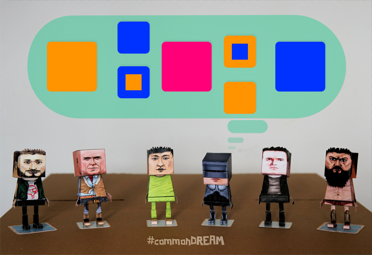 SquarefaceGame's tweet photo. Even paper toys dream #commondream #squareface #indiegame #indie #games #gamedev #gamepromo #paper #toys #dream #art https://t.co/CyiNszbAAS