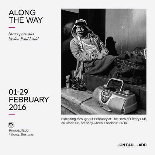 JPLPhoto's tweet photo. See my current #streetportrait #exhibition - #along_the_way at #thehornofplentypub #stepney #london #photographer https://t.co/LwI85u9kLM