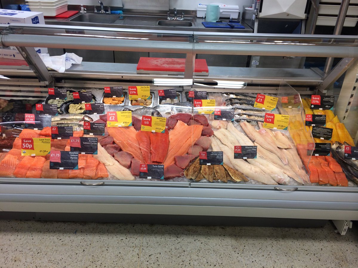 Love is in the Air say it with a heart shaped fish display well done team @6110tesco @Tesco_North