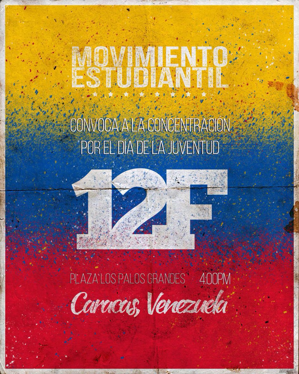 ConejeroC's tweet photo. Feliz día de la juventud a todas las personas que  hemos luchado por mejor futuro. La cita es hoy a las 4:00pm https://t.co/gEyCOyCbbN